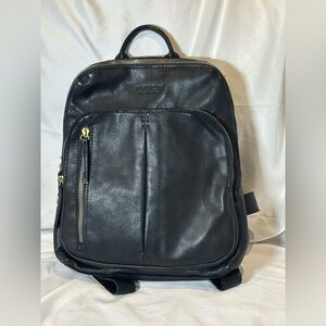 American Leather Co. Cleveland Black Leather Backpack NWOT